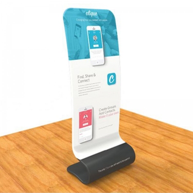 Wave Tablet / TV Display Stand with Stretch Fabric Cover