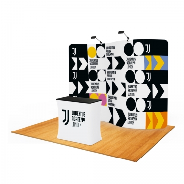 3m S-Shaped Display with Podium