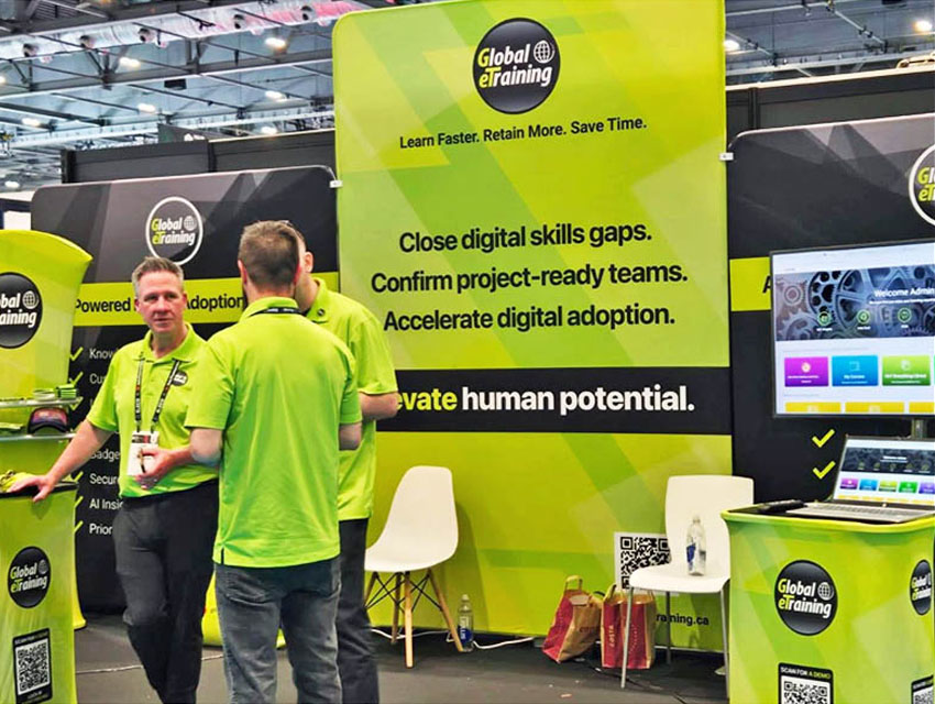 Global eTraining Create an Engaging Exhibition Space with a 6m InstaStretch Booth