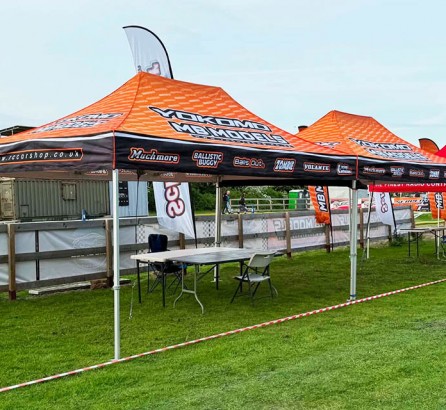 MB Models Create a Standout Trackside Setup with Custom Printed Gazebos