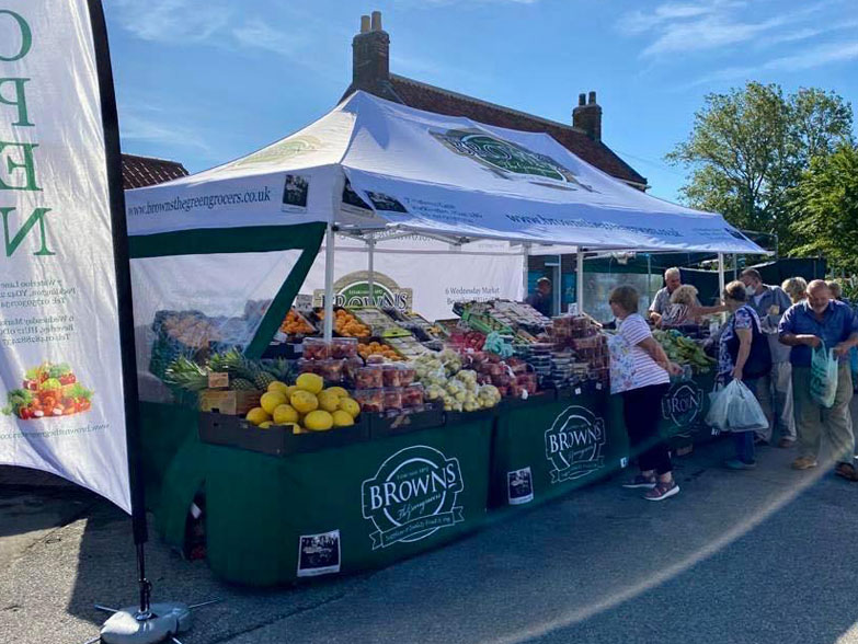 3x6m Printed Gazebo 3x6m Printed Gazebo for Greengrocer