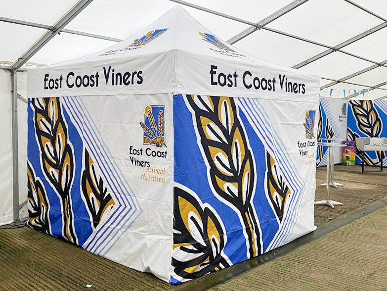 ECV 3x3m Printed Gazebo 3x3m Printed Gazebo at an agriculture show