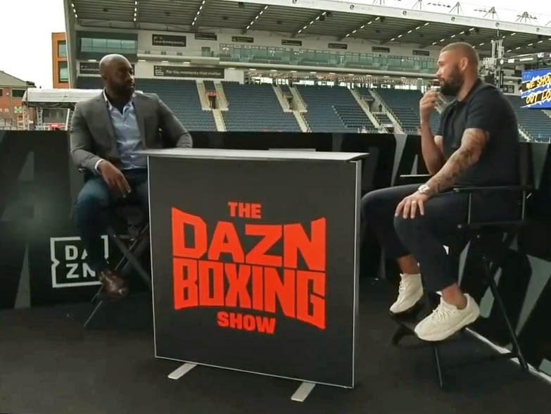 SEGO Lightbox Counter Lightbox counter being used on DAZN boxing TV channel