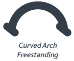 Curved Freestanding
