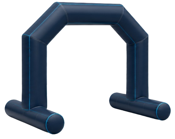 Standard inflatable arch with freestanding T-feet