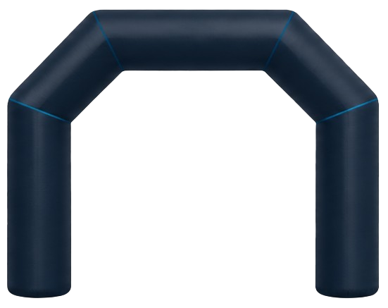 Standard straight-leg inflatable arch profile